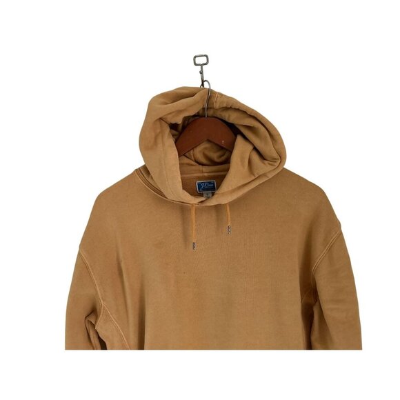 J.CREW Tan Hooded Sweatshirt W/ Kangaroo Pocket Cotton Blend Unisex Size S - Picture 2 of 8